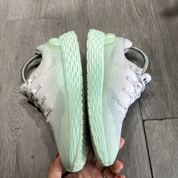 NoBull Ripstop Runner White Teal  Ombre Running Workout Shoes Womens Size 7 - Picture 8 of 9